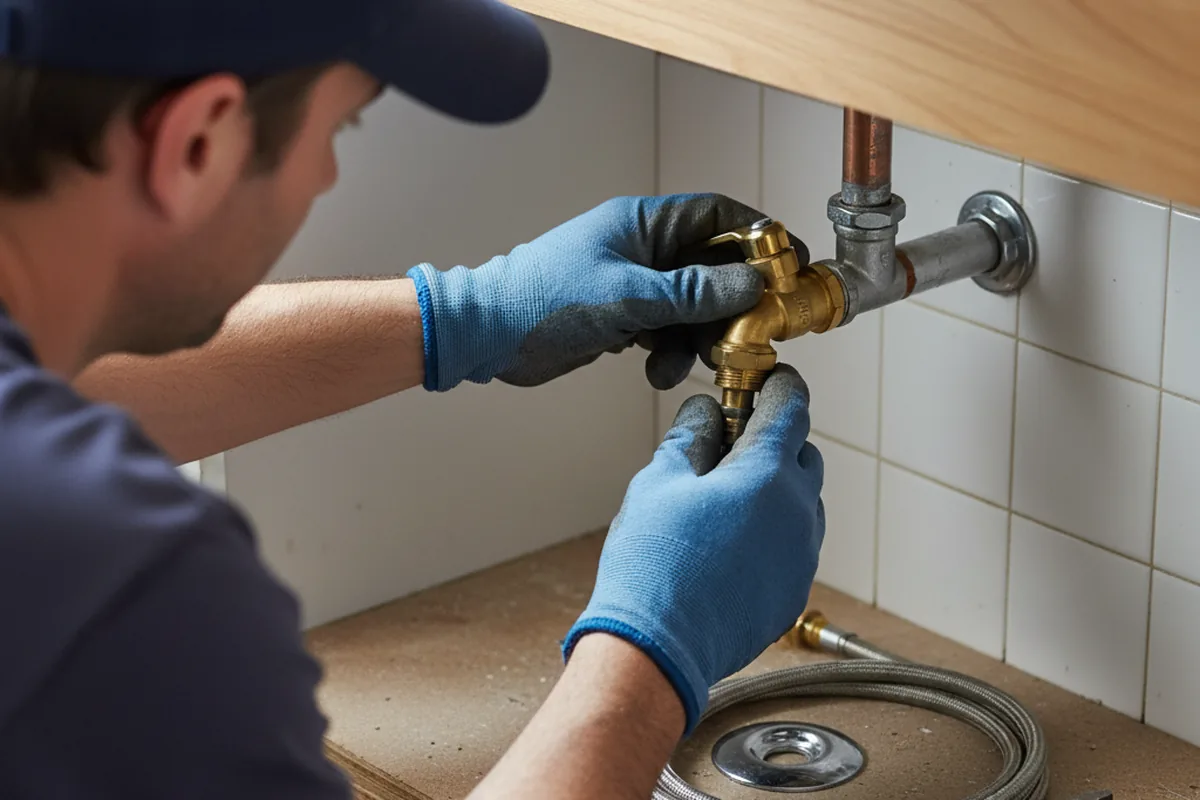Shutoff valve and fitting work during Repiping in Blue Point